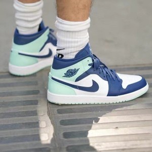 エアジョーダン1 ミッド ブルーミント Nike Air Jordan 1 Mid Blue Mint 正規品 全国送料無料