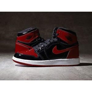 GS エアジョーダン1 ハイ OG パテント ブレッド Nike GS Air Jordan 1 High OG Patent Bred 正規品 全国送料無料