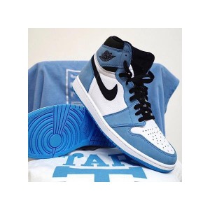 ウィメンズ エアジョーダン1 ハイ OG ユニバーシティブルー NIKE GS AIR JORDAN 1 HIGH OG UNIVERSITY BLUE 正規品 全国送料無料