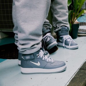 エアフォース1 ミッド NYC クールグレー Nike Air Force 1 Mid NYC Cool Grey 正規品 全国送料無料