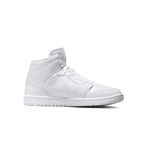 ウィメンズ エアジョーダン1 ミッド トリプルホワイト Nike WMNS Air Jordan 1 Mid Triple White 正規品 全国送料無料