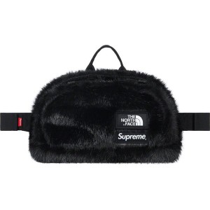 シュプリーム×ザ ノース フェイス Supreme × The North Face Faux Fur Waist Bag Black 正規品 全国送料無料