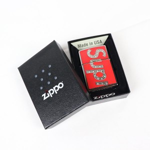 シュプリーム Supreme Swarovski Zippo Red 正規品 全国送料無料