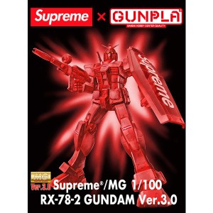 Supreme  MG 1 100 RX-78-2 GUNDAM Ver.3.0 Red シュプリーム MG 1 100 RX-78-2 ガンダム Ver.3.0 レッド 限定 正規品 全国送料無料