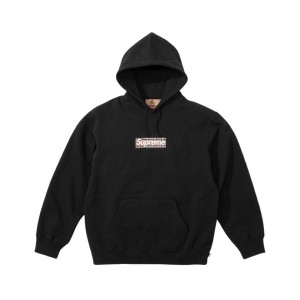 Supreme  Burberry Box Logo Hooded Sweatshirt Black シュプリーム バーバリー ボックス ロゴ フーディー スウェットシャツ ブラック 正