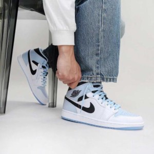 エアジョーダン1 ミッド アイスブルーヌバック Nike Air Jordan 1 Mid Ice Blue Nubuck 正規品 全国送料無料