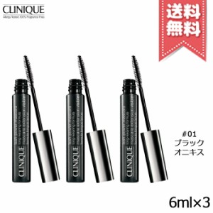 【3本セット送料無料】CLINIQUE クリニーク ラッシュパワー マスカラ ロング ウェアリング フォーミュラ #01 BLACK ONYX 6ml X 3