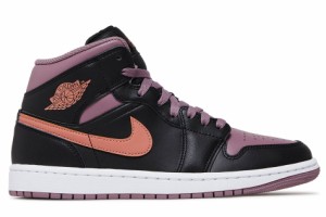 NIKE AIR JORDAN 1 MID SE FB9911-008 BLACK/SKY J ORANGE-SKY J MAUVE-WHITE ナイキ エア ジョーダン 1 ミッド SE ブラック スカイJモー