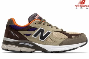 NEW BALANCE 990v3 M990BT3 TEDDY SANTIS 「Made in U.S.A」 KHAKI/ORANGE Dワイズ ニューバランス カーキ オレンジ テディ サンティス U