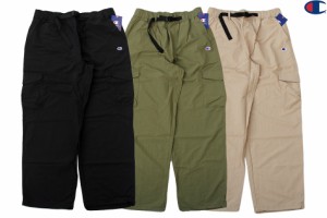 Champion BELTED HIKING CARGO PANTS C LOGO P79201 BLACK OLIVE WALNUT チャンピオン 日本未発売 ベルト付き ハイキング カーゴ パンツ 