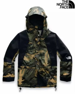 THE NORTH FACE URBAN EXPLORATION MENS 1994 RETRO MOUNTAIN LIGHT JACKET NF0A3XEEF32 BURNT OLIVE GREEN WAXED CAMO PRINT ザ ノース