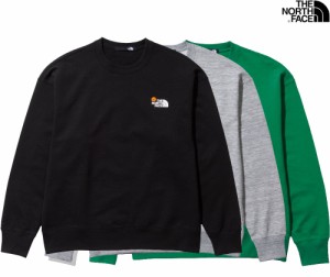 THE NORTH FACE FLOWER LOGO CREW 3Colors NT12337 ザ ノースフェイス メンズ フラワー ロゴ クルー スウェット ユニセックス 3色展開 定