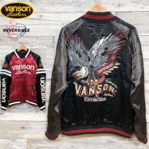 【送料無料】メンズ バンソン VANSON 鷲 イーグル スカジャン レーシングジャケット ライダースジャケット ブルゾン アウター スーベニア