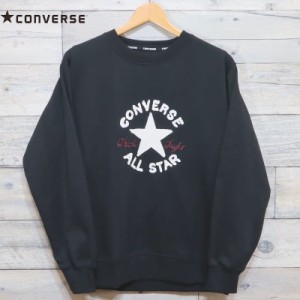 【送料無料】横田真悠 着用 レーディース コンバース CONVERSE トレーナー スウェット クルー 裏起毛 オールスター チャックテイラー 刺