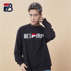 【送料無料】BE:FIRST FILA フィラ コラボ RYOKI MANATO 着用モデル 限定 長袖 トレーナー スウェット ロゴ 刺繍 公式 グッズ ノベルティ