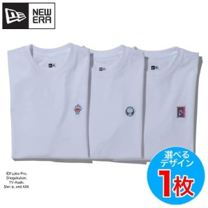 NEWERA ニューエラ ドラえもん コラボ 半袖 Tシャツ 1枚 単品 刺繍 ワッペン どらえもん doraemon ユニセックス メンズ レディース 白 ホ