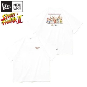 NEWERA ニューエラ ストリートファイターII コラボ 半袖 Tシャツ ゲーム キャラクター スト2 ストII ユニセックス 白 ホワイト