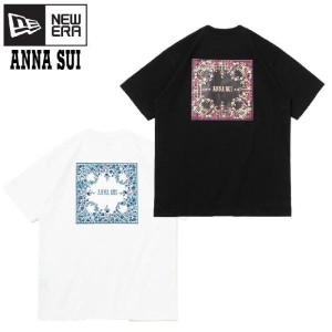 NEWERA ニューエラANNA SUI アナスイ コラボ 半袖 Tシャツ ティーシャツ バタフライ 花柄 フラワー プリント ユニセックス ホワイト ブラ