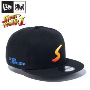 NEWERA ニューエラ STREET FIGHTER II ストリートファイターII コラボ 9FIFTY CAP キャップ 帽子 ロゴ 刺繍 黒 ブラック