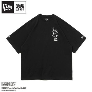 NEWERA ニューエラ PEANUTS ピーナッツ コラボ スヌーピー ウッドストック 半袖 Tシャツ ティーシャツ プリント キャラクター ユニセック