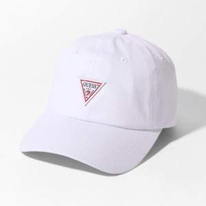 送料無料 GUESS ゲス CAP キャップ ローキャップ 帽子 刺繍 ロゴ 海外 ブランド メンズ レディース ユニセックス 白 ホワイト ベージュ 