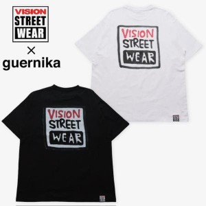 送料無料 メンズ VISION ヴィジョン guernika ゲルニカ コラボ 半袖 Tシャツ ティーシャツ マグロゴ プリント ユニセックス レディース 