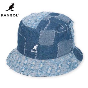 送料無料  KANGOL カンゴール バケットハット バケット ハット バケハ HAT 帽子 デニム パッチワーク 海外 ブランド メンズ レディース 