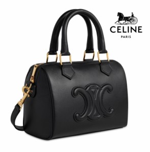 【一点限定】celine セリーヌ CELINE キュイル トリオンフ スモール ボストンバッグ バッグ トリオンフ ショルダー バッグ レザー クロス