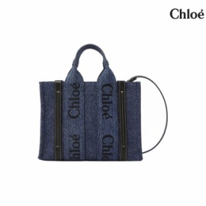 クロエ トートバッグ woody ショルダーバッグ CHLOE スモール トート バッグ ショルダー付き 2WAY キャンバストート 通勤 人気 バッグ ブ