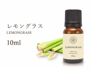 レモングラス エッセンシャルオイル 10ml入り エネルギー・虫除け Lemongrass 100%Natural レモングラス精油 学名 Cymbopogon flexuosus 