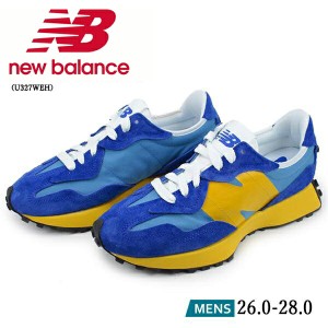 [NB U327WEH BLUE/YELLOW]ニューバランス New Balance スニーカー 運動靴 ランニング スポーツ シューズ ブルー/イエロー 【メンズ】