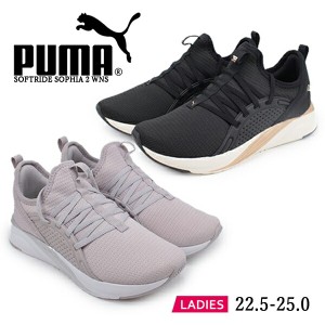 (P) プーマ PUMA SOFTRIDE SOPHIA 2 WNS ソフィア 2 ウィメンズ スニーカーローカット 377903 01/04 シューズ ブラック/ゴールド マーブ