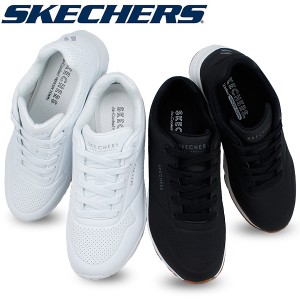 スケッチャーズ SKECHERS Street Uno - Stand on Air ウノスタンドオンエアー シューズ スムースレザー SKJ-73690-BLK 【レディース】