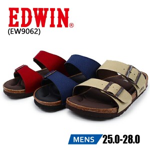 EDWIN エドウィン EW9062 ワイン ベージュ ネイビー サンダル 【メンズ】