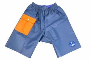 【数量限定】尾崎産業 メンズ ショートパンツ ハーフパンツ ポケット付 ネイビー 防水 夏 水場作業 レジャー カヤック キャンプ サウナ 