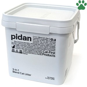 pidan　3in1ミックス猫砂　バケツタイプ　5.2kg　3種類の猫砂ミックス（おから+ベントナイト+活性炭入りおから）猫用 砂 猫砂 ネコ砂 ト