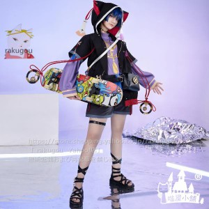 猫屋小舗 原神 コスプレ 散兵 同人服 日常服 コスプレ衣装 スカラマシュ衣装 ※ウィッグ追加可