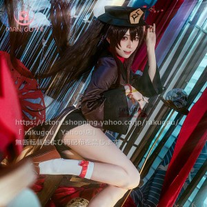 漫骨製品】原神  胡桃 cos  コスプレ  胡桃 (フータオ) コスプレ衣装  文化際※ ウイッグ、靴、武器別売