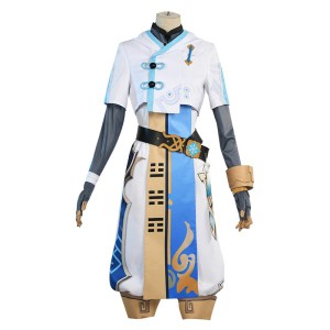 漫骨製品】原神 重雲 cos コスプレ 重雲 (ちょううん) コスプレ衣装 ※ウイッグ、靴、武器追加可