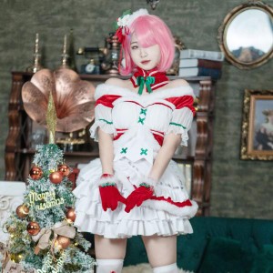 印の心製品】Re:ゼロから始める異世界生活 コスプレ レム コスプレ衣装 クリスマス 聖夜の装い  ラム 衣装 ※ウィッグ追加可