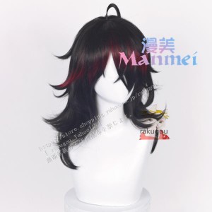 コスプレウィッグ 【にじさんじ】ヴォックス・アクマ 風 ウィッグ かつら wig ウィッグネット付き ハロウィン イベント 仮装用ウィッグ v