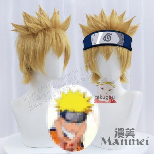 仮装用ウィッグ 漫画【NARUTO-ナルト 】うずまき ナルト 風 ウィッグ  cosplay イベント パーティー コスチューム 変装 ネット付き