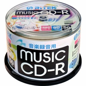 【即配】 RiDATA 音楽録音用CD-R  1回録音用 CD-RMU80.50SP A 80分 50枚