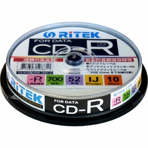 【即配】 RiDATA データ用CD-R 1回記録用 CD-R700EXWP.10RT C  700MB 10枚