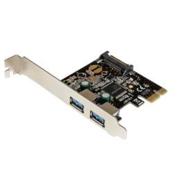 StarTech.com USB増設カード/PCIe 2.0 - 2x USB-A/5Gbps/SATA電源 900mA(PEXUSB3S23) 目安在庫=○