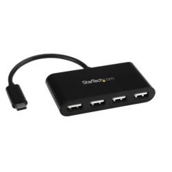 StarTech.com USBハブ/USB 2.0/USB-C - 4x USB-A/バスパワー/ブラック(ST4200MINIC) 目安在庫=△