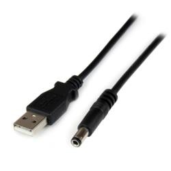 StarTech.com USBケーブル/A - 5V DCプラグ/1m/タイプNコネクター/ブラック(USB2TYPEN1M) 目安在庫=○