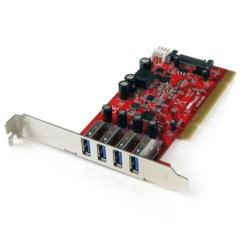 StarTech.com USB増設カード/PCI/PCI-X - 4x USB-A/5Gbps/SATA電源コネクター(PCIUSB3S4) 目安在庫=△