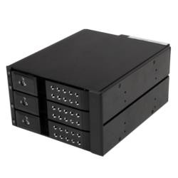 StarTech.com HDDモバイルラック/2x 5インチベイ対応/3x 3.5インチ HDD用/アルミ(HSB3SATSASBA) 目安在庫=△