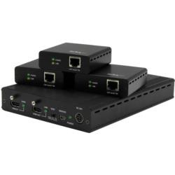 StarTech.com ビデオエクステンダー/HDMI/35m/4K30Hz/CAT5e+/HDBaseT/3分配(ST124HDBT) 目安在庫=△